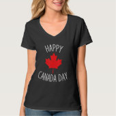 Happy Canada Day Cool Design Canada Maple For Wome Tシャツ (正面)