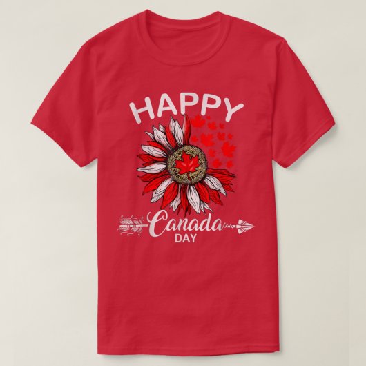 Happy Canada Day Funny Maple Leaf Canada Day Sunfl Tシャツ (デザイン正面)
