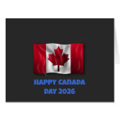 Happy Canada Day Greeting Card (正面横)