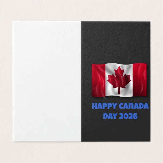 Happy Canada Day Greeting Card (外部フラット)