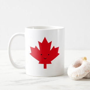 Happy Canada Day Maple Leaf コーヒーマグカップ
