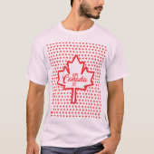 Happy Canada Day Maple Leaf Graphic Tee Tシャツ (正面)