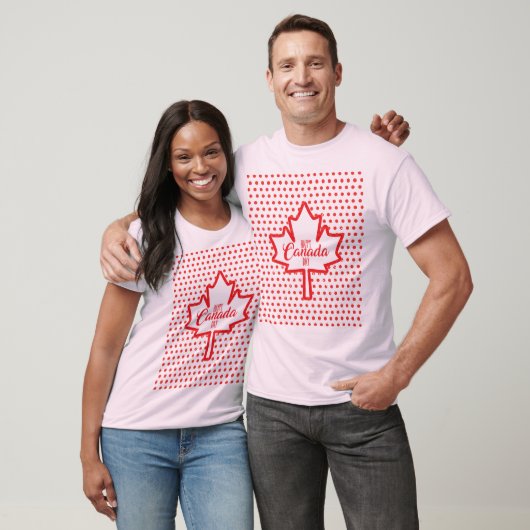 Happy Canada Day Maple Leaf Graphic Tee Tシャツ (ユニセックス)