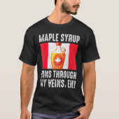 Happy Canada Day Maple Syrup Maple Tree Tapping Me Tシャツ (正面)