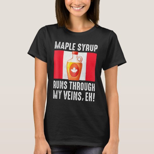 Happy Canada Day Maple Syrup Maple Tree Tapping Me Tシャツ (正面)