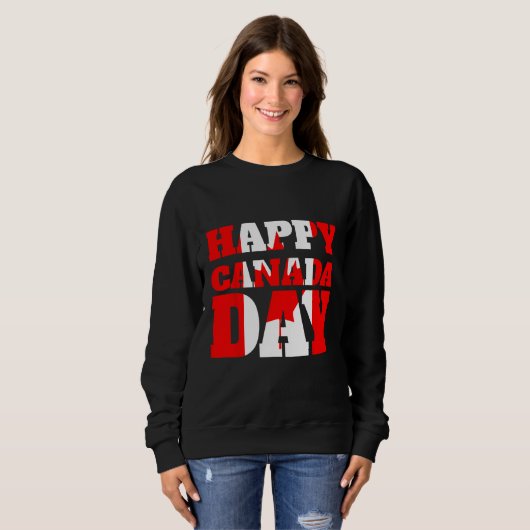 Happy Canada Day Pride Ottawa Canada Est. 1867 Sou スウェットシャツ (正面フル)