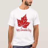 Happy Canada Day T-shirts Canada Shirts Tシャツ (正面)