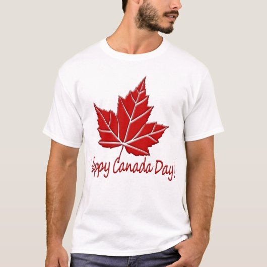 Happy Canada Day T-shirts Canada Shirts Tシャツ (正面)