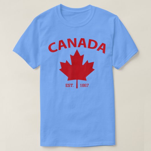 Happy Canada Est  Tシャツ (デザイン正面)