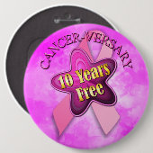 Happy Cancer-versary Pinbackボタン 缶バッジ (正面&裏面)