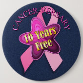 Happy Cancer-versary Pinbackボタン 缶バッジ (正面)