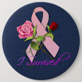 Happy Cancer-versary Pinbackボタン 缶バッジ (正面)