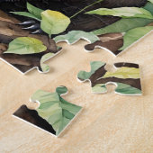 Happy Capybara in Rainforest Wild Animal ジグソーパズル (側面)