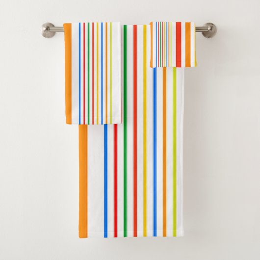 Happy Caribbean Fun Colors Bathroom Towel Sets バスタオルセット (インサイチュ)