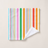 Happy Caribbean Fun Colors Bathroom Towel Sets バスタオルセット (ウォッシュタオル)