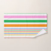 Happy Caribbean Fun Colors Bathroom Towel Sets バスタオルセット (ハンドタオル)