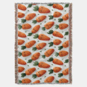 Happy Carrots スローブランケット (正面縦)