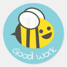 Happy Cartoon Bee Good Work