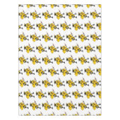 Happy cartoon bee graduation テーブルクロス (正面)