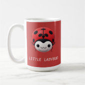 Happy Cartoon Ladybug For Gift コーヒーマグカップ (左)