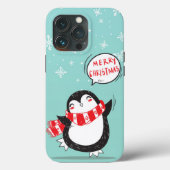Happy Cartoon Penguin Case-Mate iPhoneケース (裏面)