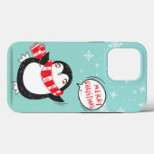 Happy Cartoon Penguin Case-Mate iPhoneケース (裏面 (横))
