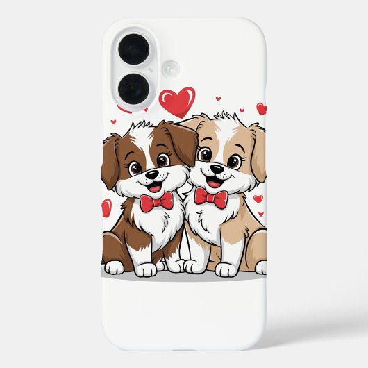 Happy Cartoon Puppies iPhone / iPad case Case-Mate iPhoneケース