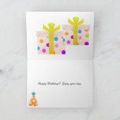 Happy Cat Card Planning for your誕生日。 カード (内部)