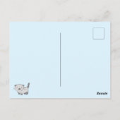 Happy Cat Father's Day Gift Daddyはがき ポストカード (裏面)