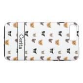 Happy Cat Heads – パターン Case-Mate iPhoneケース (裏面(横))