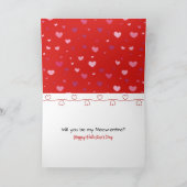 Happy Cat In a Valentine Candy Heart Box カード (内部)