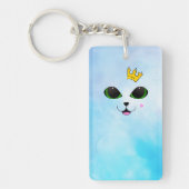 Happy Cat with Crown Keychain キーホルダー (正面)