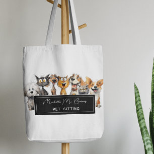 Happy Cats 熱狂する Dogs Pet Sister Business トートバッグ