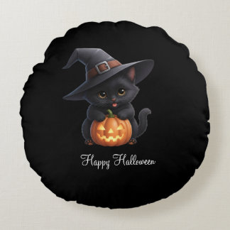 Happy Cats Halloween ラウンドクッション