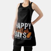 Happy Challah Days Funny Hanukkah Holiday Gift エプロン (インサイチュ)