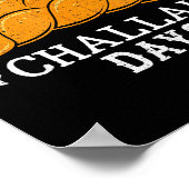 Happy Challah Days Funny Jewish Holiday Pun Humor  ポスター (角)