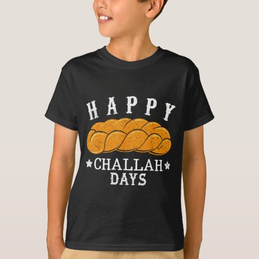 Happy Challah Days Funny Jewish Holiday Pun Humor  Tシャツ (正面)