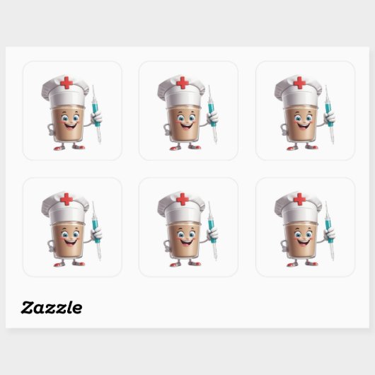 Happy Chef Stickers スクエアシール (シート)