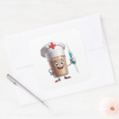 Happy Chef Stickers スクエアシール (封筒)