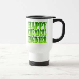 Happy Chemical Engineer in Green トラベルマグ