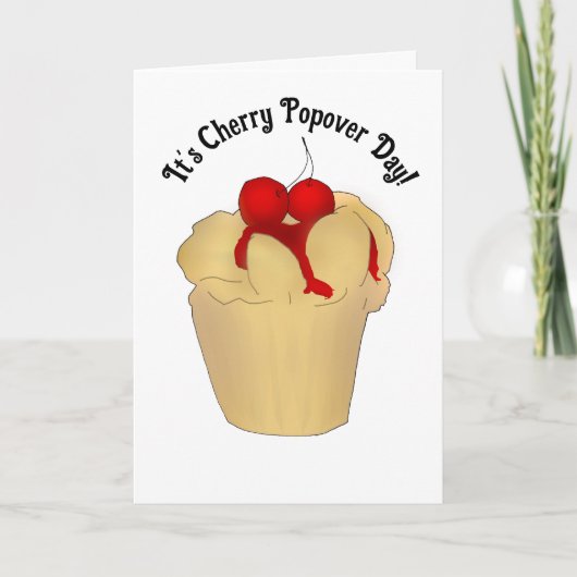 Happy Cherry Popover Day カード (正面)