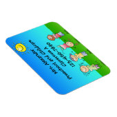 Happy Children 遊 in Sun, Kidsアウトドア マグネット (右側)