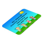 Happy Children 遊 in Sun, Kidsアウトドア マグネット (左側)