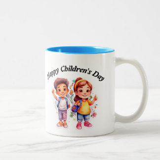 Happy Children's Day ツートーンマグカップ