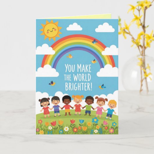 Happy Children's Day Greeting Card カード (黄色い花)