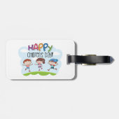 Happy Childrens Day Kids Celebration ラゲッジタグ (裏面横)