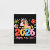 Happy Chinese Lunar New Year 2026 Year Of The Fire カード (正面)