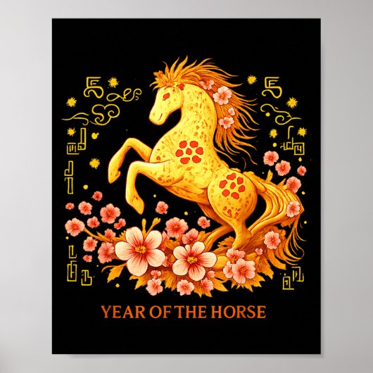 Happy Chinese Lunar New Year 2026 Year Of The Hors ポスター (正面)