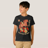 Happy Chinese Lunar New Year Of The Horse 2026 Kid Tシャツ (正面フル)