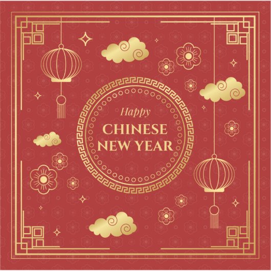 Happy Chinese New Year シール (正面)